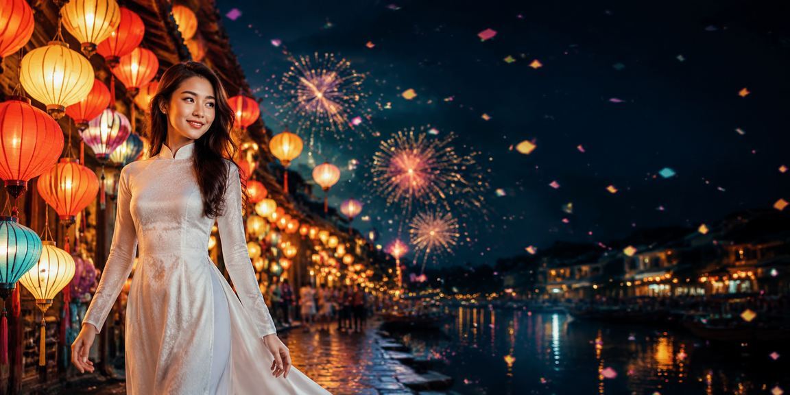 Không gian casino VIP tại Hội An với phong cách áo dài truyền thống